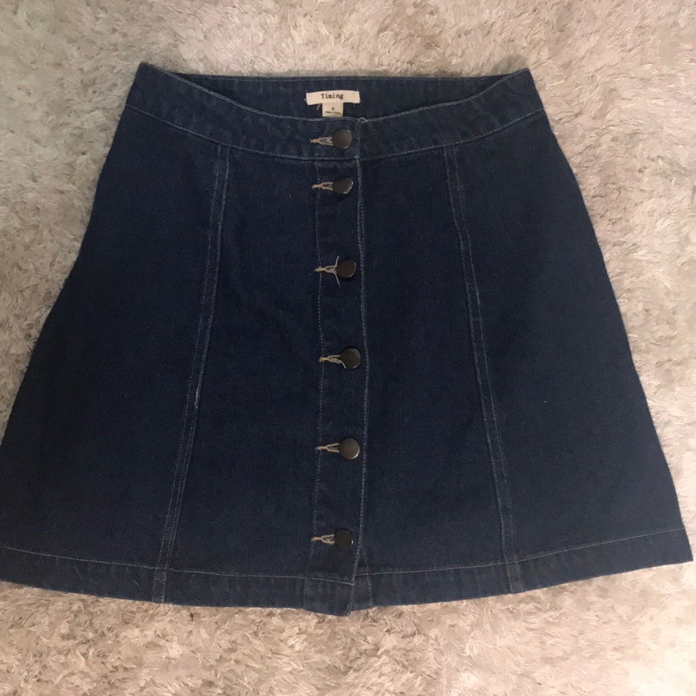 Button up jean skirt!